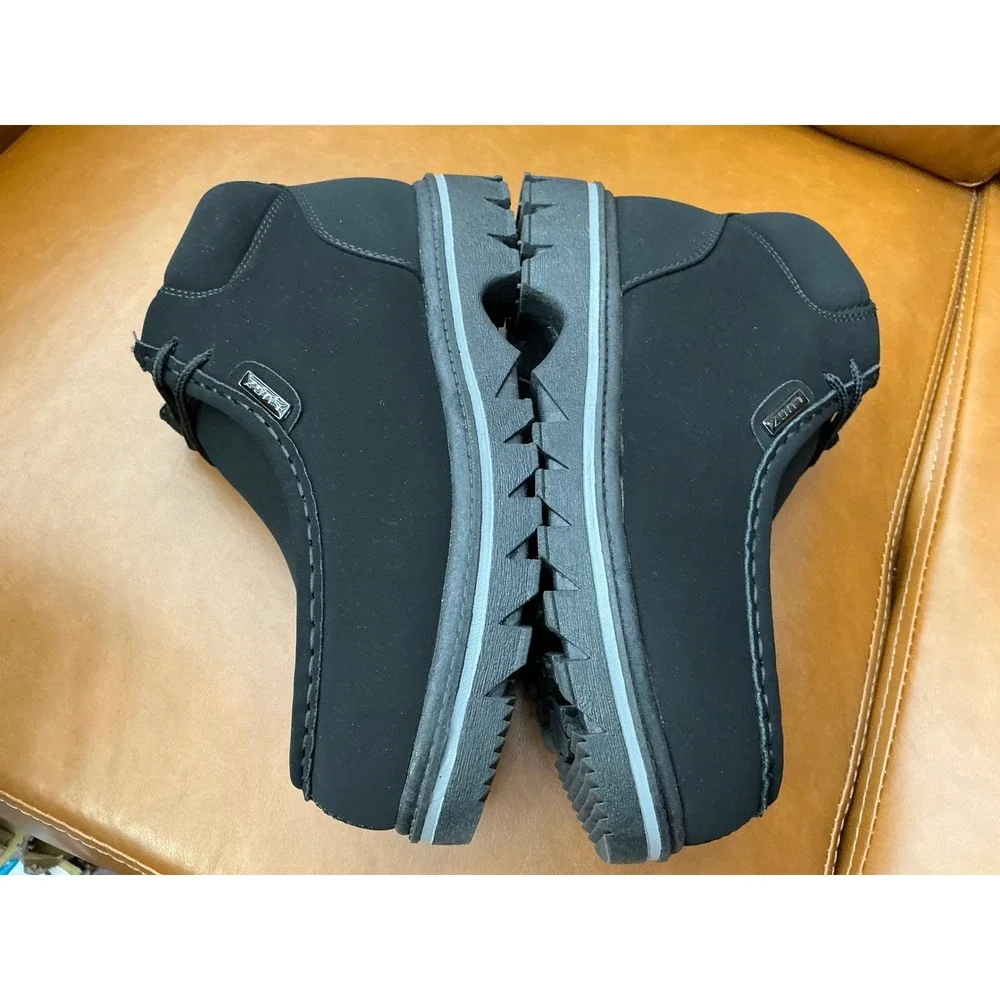 Lugz Fringe Wide Boots Mens 8W Black New Moc Toe Chukka